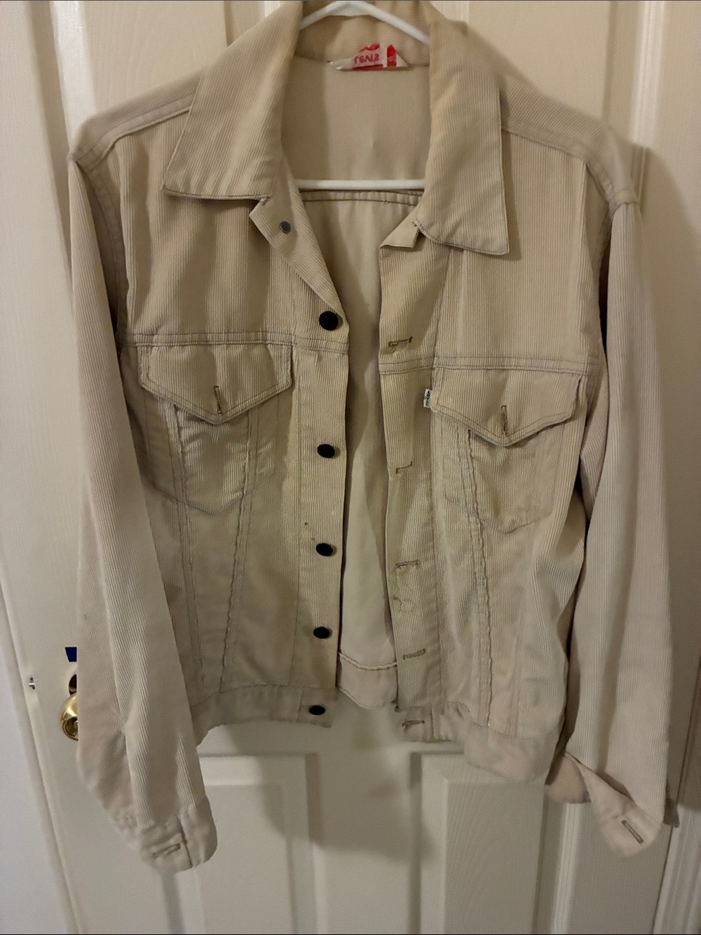 Levi's Beige Corduroy Trucker Jacket